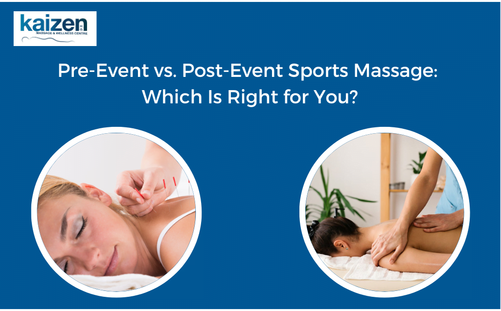 Pre-Event vs. Post-Event Sports Massage