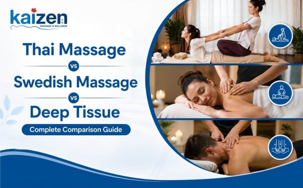 Thai Massage vs Swedish Massage vs Deep Tissue Guide by Kaizen Health Group