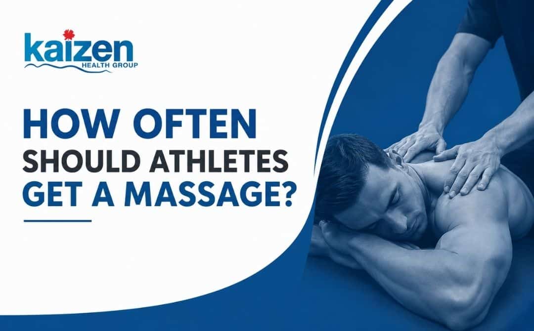 How Often Should Athletes Get a Massage? Sports massage therapy banner by Kaizen Health Group
