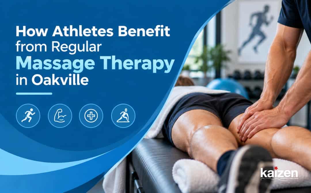 Athlete receiving therapeutic massage representing Kaizen Health Group's sports recovery services